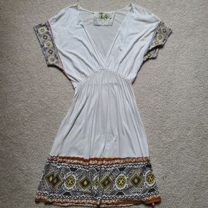 Short sleeve boho dress